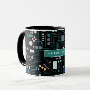 Mug Motif de carte de circuit informatique