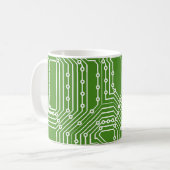 Mug Motif de carte informatique (Devant gauche)