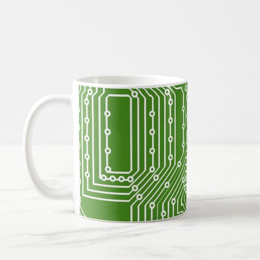 Mug Motif de carte informatique (Gauche)