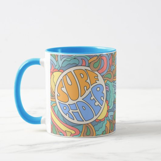 Mug Motif de cavalier de surf (Gauche)