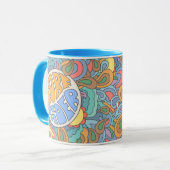 Mug Motif de cavalier de surf (Devant gauche)