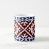 Mug Motif de ceinture tissée de ramassage estonien (Centre)