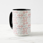 Mug Motif de cercle de point de polka (Devant gauche)