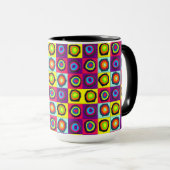 Mug Motif de Cercles Colorés (Devant droit)