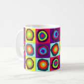 Mug Motif de cercles colorés (Devant gauche)
