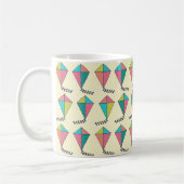 Mug Motif de cerf-volant rétro coloré (Gauche)