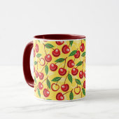Mug Motif de cerise (Devant gauche)
