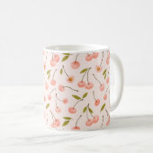 Mug Motif de cerise aquarelle (Devant droit)
