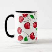 Mug Motif de cerises fraîches (Gauche)