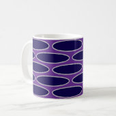 Mug Motif de chaîne violet ovale (Devant gauche)