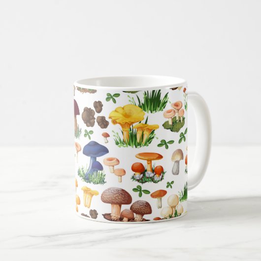 Mug Motif de champignons (Devant droit)