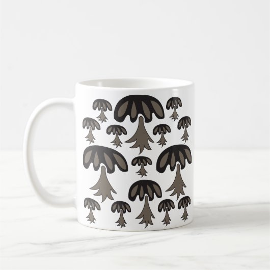 Mug Motif de champignons Abstraits (Gauche)