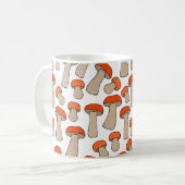 Mug Motif de champignons d'Aspen rouge orange (Devant gauche)