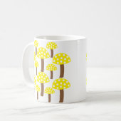 Mug Motif de champignons jaunes (Devant gauche)