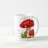 Mug Motif de champignons - Toadstool rouge Conception (Devant droit)