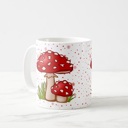 Mug Motif de champignons - Toadstool rouge Conception (Devant gauche)