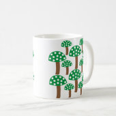 Mug Motif de champignons verts (Devant droit)