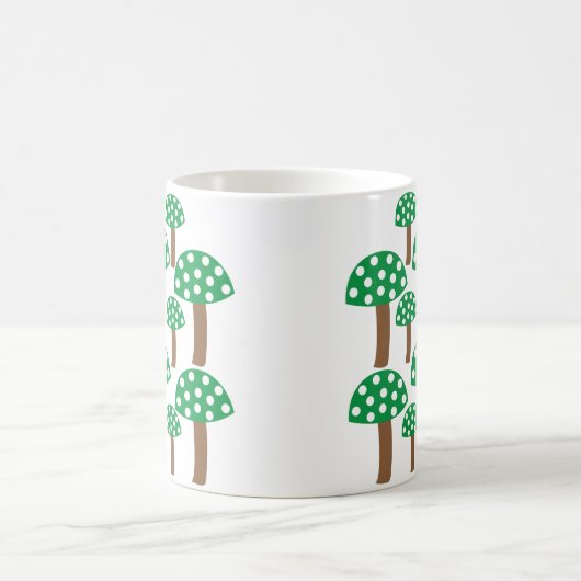 Mug Motif de champignons verts (Centre)
