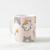 Mug Motif de chat rose (Devant gauche)