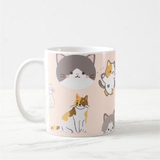Mug Motif de chat rose