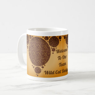 Mug Motif de chat sauvage moderne Accueil de l'employé
