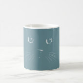 Mug Motif de chat vert sombre (Centre)
