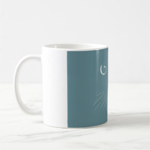 Mug Motif de chat vert sombre