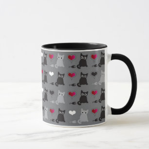 Mug motif de chaton et de souris