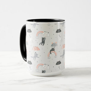 Mug Motif de chats à plume