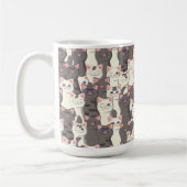 Mug Motif de chats blancs et gris (Gauche)