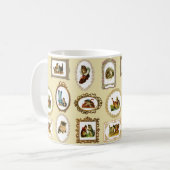 Mug Motif de chats encadrés Vintages (Devant gauche)