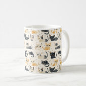 Mug Motif de chats étranges (Devant droit)