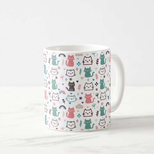 Mug Motif de chats mignons (Devant droit)