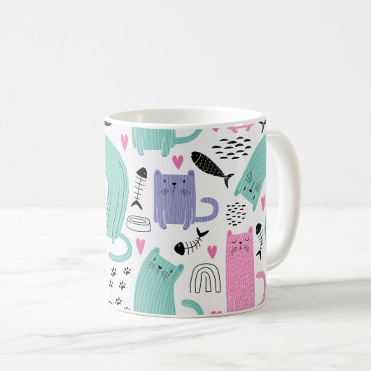 Mug Motif de chats mignons (Devant droit)