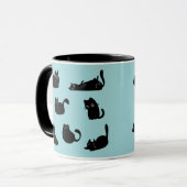 Mug Motif de chats noirs (Devant gauche)