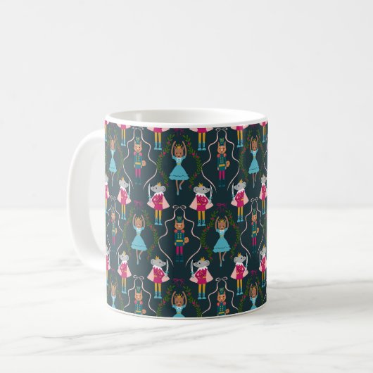 Mug Motif de chatte à bec vert (Devant gauche)