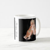 Mug Motif de chaussures de ballet (Devant droit)