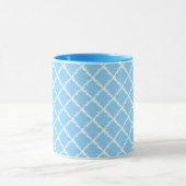 Mug Motif de chèque bleu (Centre)