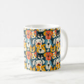 Mug Motif de chien coloré (Devant droit)
