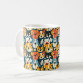 Mug Motif de chien coloré (Devant gauche)