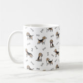 Mug motif de chiens Beagles (Gauche)