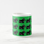 Mug Motif de chiens de Scottie avec Drinkware vert (Centre)