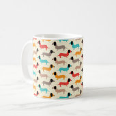 Mug Motif de chiens multicolores (Devant gauche)