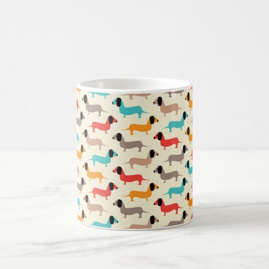 Mug Motif de chiens multicolores (Centre)