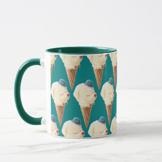 Mug Motif de chiot à crème glacée (Gauche)