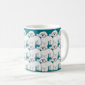 Mug Motif de chiot de Floofy (Devant droit)
