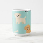 Mug Motif de chiots mignons (Centre)