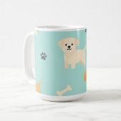 Mug Motif de chiots mignons (Devant gauche)