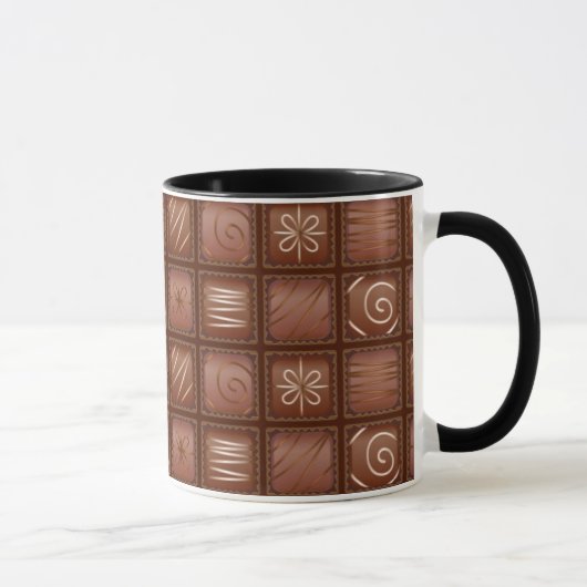 Mug Motif de chocolat (Droite)