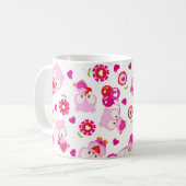 Mug Motif De Chouettes, Chouettes Mignonnes, Chouettes (Devant gauche)